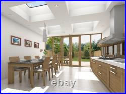 Flat Glass Rooflight Skylight Fixed Double Glazed Aluminium Frame Brett Martin