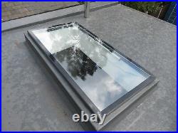 Flat Pitch Roof Window Skylight Rooflight Hinged Remote Electric Opening 1mx2m