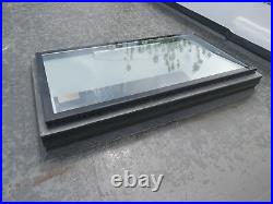 Flat Pitch Roof Window Skylight Rooflight Hinged Remote Electric Opening 1mx2m