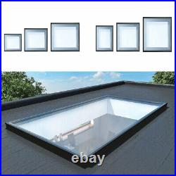 Flat Roof Fixed Window Skylight Glass Triple Glazed Lantern Rooflight Sky Light