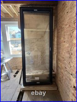 Flat Roof Light/ Sky Light Glass Black Frame 250x100 Cm