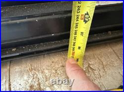 Flat Roof Light/ Sky Light Glass Black Frame 250x100 Cm