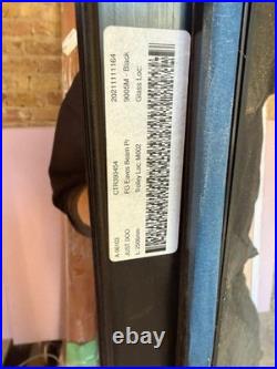 Flat Roof Light/ Sky Light Glass Black Frame 250x100 Cm