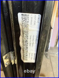 Flat Roof Light/ Sky Light Glass Black Frame 250x100 Cm