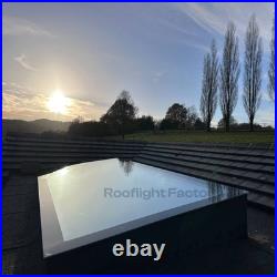 Flat Roof Skylight 1000 x 2000 mm Triple Glazed Roof Window