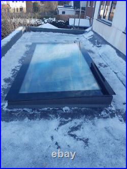 Flat Roof Skylight Custom Sizes Self Clean Option Flat Roof Window