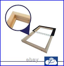 Flat-Roof Skylight FLAT PACK MITRED REBATED TIMBER FRAME KERB UPSTAND ALL SIZES