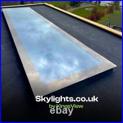 Flat Roof Skylight Fixed Glass Rooflight UK Multiple Sizes