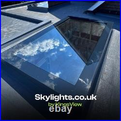 Flat Roof Skylight Fixed Glass Rooflight UK Multiple Sizes