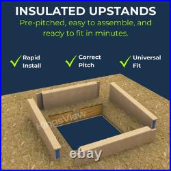 Flat Roof Skylight Fixed Glass Rooflight UK Multiple Sizes