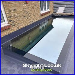 Flat Roof Skylight Fixed Glass Rooflight UK Multiple Sizes