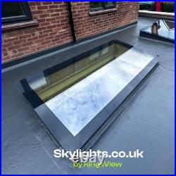 Flat Roof Skylight Fixed Glass Rooflight UK Multiple Sizes