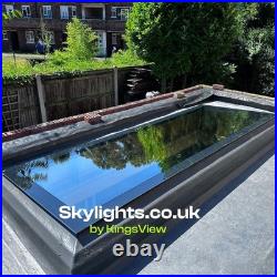 Flat Roof Skylight Fixed Glass Rooflight UK Multiple Sizes