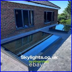 Flat Roof Skylight Fixed Glass Rooflight UK Multiple Sizes