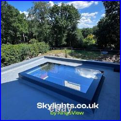 Flat Roof Skylight Fixed Glass Rooflight UK Multiple Sizes