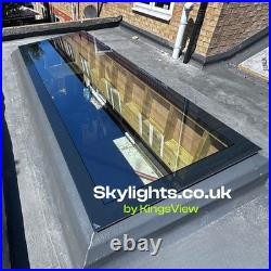 Flat Roof Skylight Fixed Glass Rooflight UK Multiple Sizes