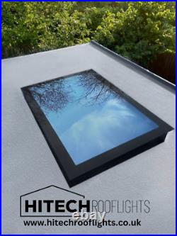 Flat Roof Skylight Lantern Window Triple Glazed Roof Glass Light 1000x2000mm