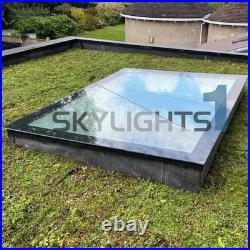 Flat Roof Skylight Triple Glazed Frameless Rooflight Optional Install Kit