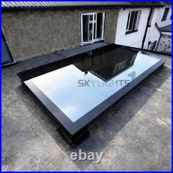 Flat Roof Skylight Triple Glazed Frameless Rooflight Optional Install Kit