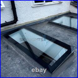 Flat Roof Skylight Triple Glazed Frameless Rooflight Optional Install Kit