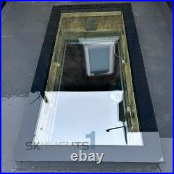 Flat Roof Skylight Triple Glazed Frameless Rooflight Optional Install Kit