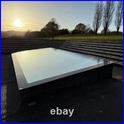 Flat Roof Skylight Triple Glazed Frameless Rooflight Self-Cleaning Glass