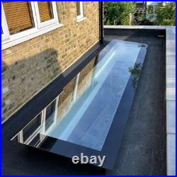 Flat Roof Skylight Triple Glazed Frameless Rooflight Self-Cleaning Glass