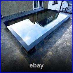 Flat Roof Skylight Triple Glazed Frameless Rooflight Self-Cleaning Glass