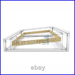 Flat Roof Skylight Triple Glazed Rooflight Optional Insulated Upstand
