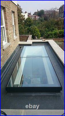 Flat Roof Window 1x2m Skylight. Aluminum powder coated frame! Made to measure