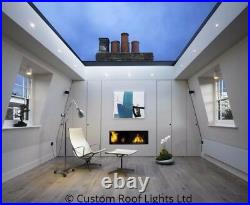 Flat Roof lantern Glass Rooflight Skylight Roof window 20 Year warranty 600x1800