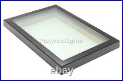Flat Roof light Skylight Lantern Window Aluminium Laminated Glass 1000 x 1000mm