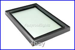Flat Roof light Skylight Lantern Window Aluminium Laminated Glass 1000 x 2000mm