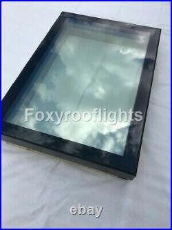 Flat Roof light Skylight Lantern Window Aluminium Laminated Glass 800 x 1800mm