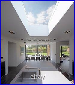Flat Roof window Skylight light Glass Roof lantern Free Delivery 300x300