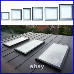 Flat Sun Roof Skylight Glazed Glass Windows Rooflight Sunroof Fixed Sky Light UK