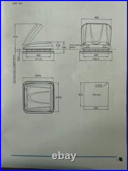 Freucamp 3J-RW-2 Roof Window Skylight Vent 402 x 402 For Campervan Caravan RV