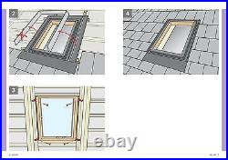 Genuine VELUX Access Skylight Roof Window 45x55 cm Loft Rooflight Flashing Kit