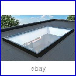 Glass Glazed Rooflight Flat Roof Lantern Skylight Roof Window Sky Light 6 Sizes