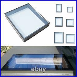 Glass Roof Flat Type Skylight Fixed Triple Glazed Glass Lantern Window Rooflight