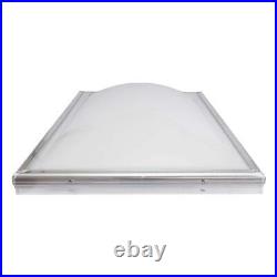 Gordon Fixed Skylights 27x7.5 Aluminum Curb Mount Plastic White/Mill FInish