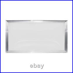 Gordon Skylight Fixed Skylights 27x7.5 Aluminum Curb Mount White/Mill FInish