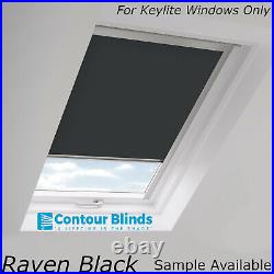 Grey Blackout Roof Blinds For Keylite Windows P07f P08a P08b P08f P09a P09c