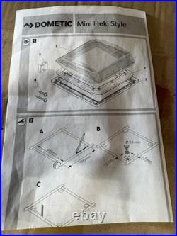 HEKI SKYLIGHT 400 X 400MM ROOF LIGHT CARAVAN MOTORHOME 23 to 42mm SEITZ MINI S