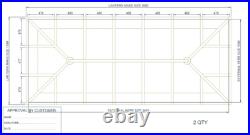 Hardwood Roof Lantern Skylight. 1500 x 3600 mm. Self clean glass. 2 available