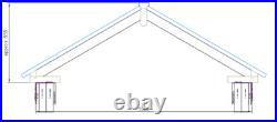 Hardwood Roof Lantern Skylight. 1500 x 3600 mm. Self clean glass. 2 available