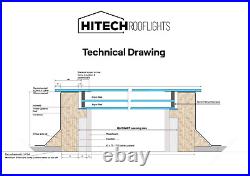 Hitech Rooflights- Window Skylight Flat Roof Lantern Roof Light Triple Glazed
