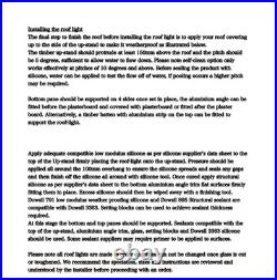 In Stock 1-3 Days Delivery Flat Roof Skylight Windows Sale