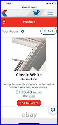 Keylite roof window blinds
