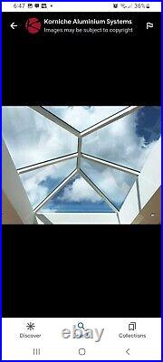 Korniche Roof Lantern SMART Aluminium Skylight Any Colour Anthracite / White
